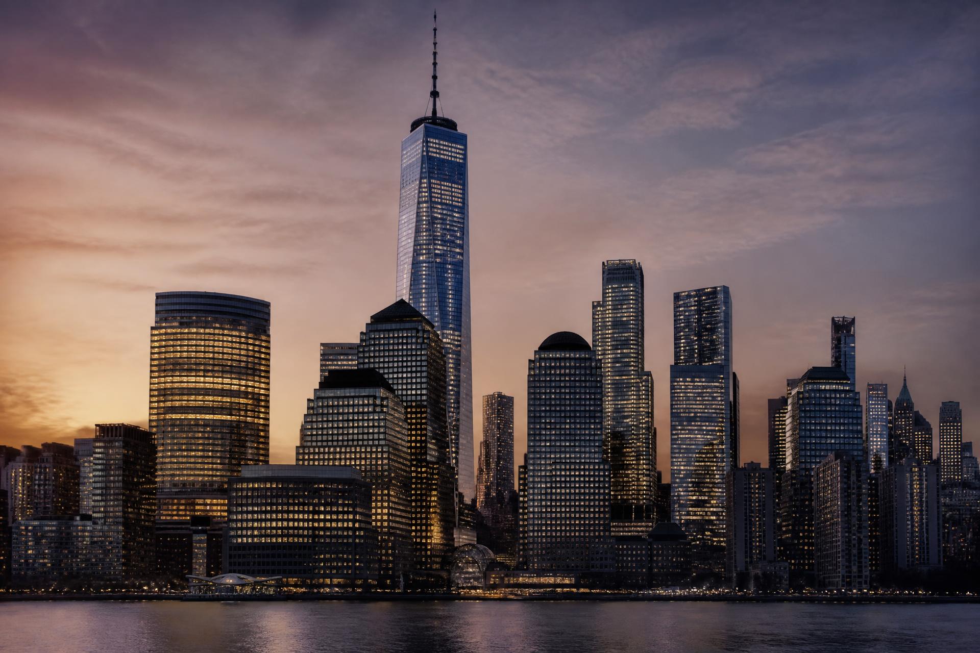 Executive skyline at dusk representing executive leadership alignment for enterprise AI decisions